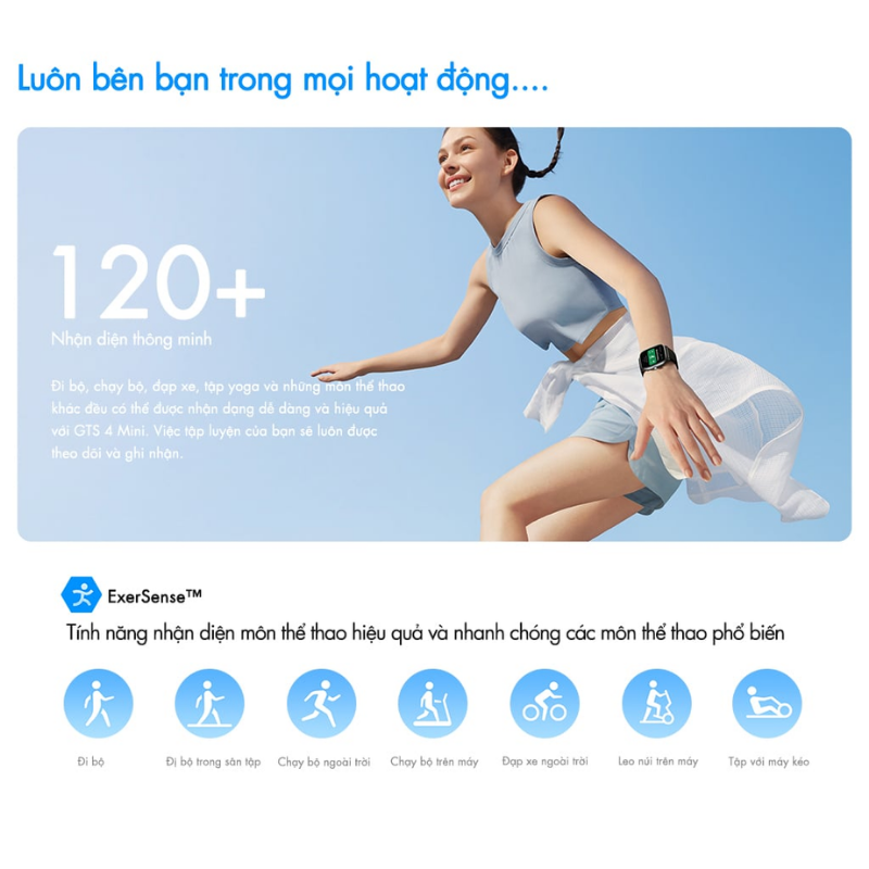 Đồng hồ thông minh Amazfit GTS 4 Mini - Thanh lịch tối giản, hiệu suất tối đa, đồng hành cùng bạn mỗi ngày Đồng hồ thông minh Amazfit GTS 4 Mini - Thanh lịch tối giản, hiệu suất tối đa, đồng hành cùng bạn mỗi ngày - Hình ảnh 10
