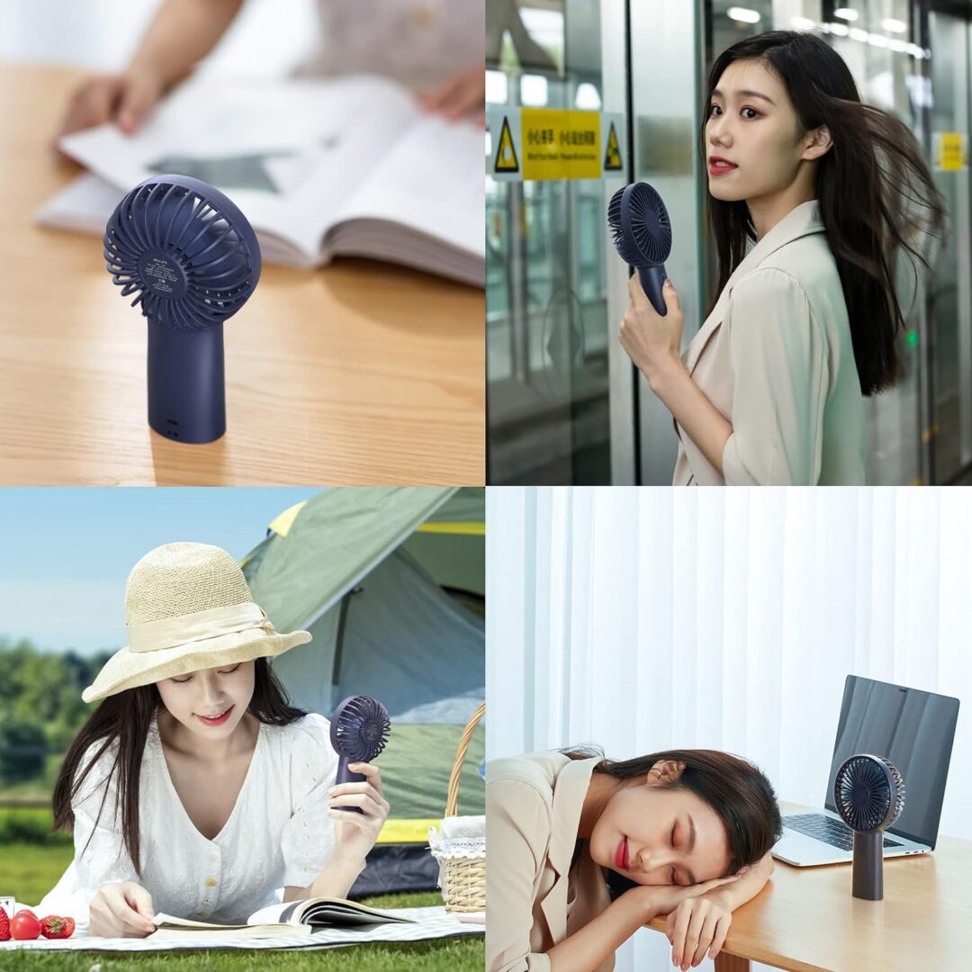 Quạt Cầm Tay Mini JISULIFE F2D sạc nhanh, pin 30 giờ -