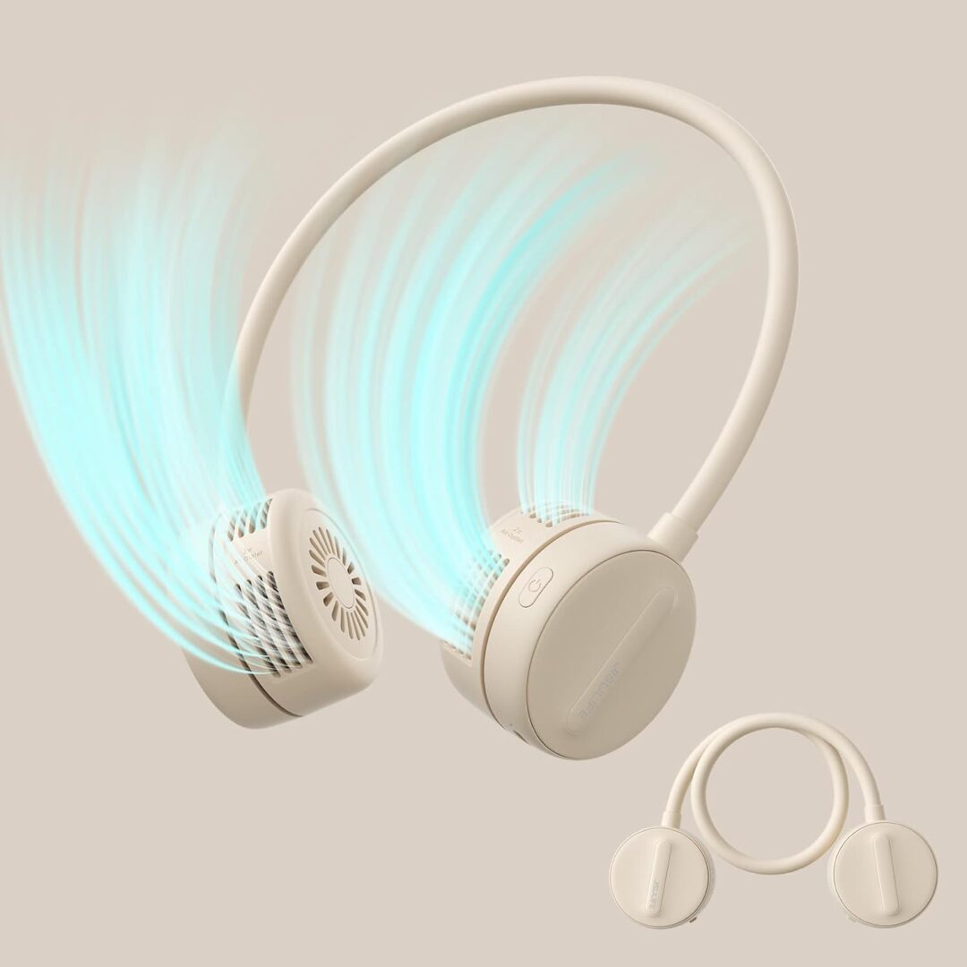 Quạt Đeo Cổ Không Cánh Điều Chỉnh 360°: Gió Mát Sảng Khoái Khi Di Chuyển