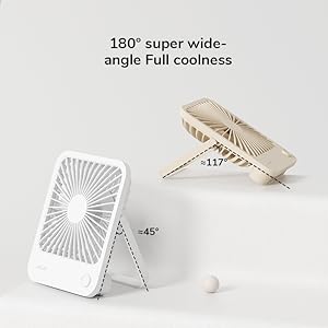 Quạt tích điện mini để bàn Jisulife FA26 pin 4500mah