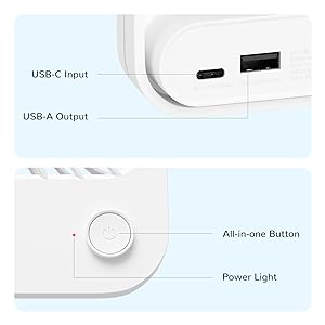 Quạt tích điện mini để bàn Jisulife FA26 pin 4500mah