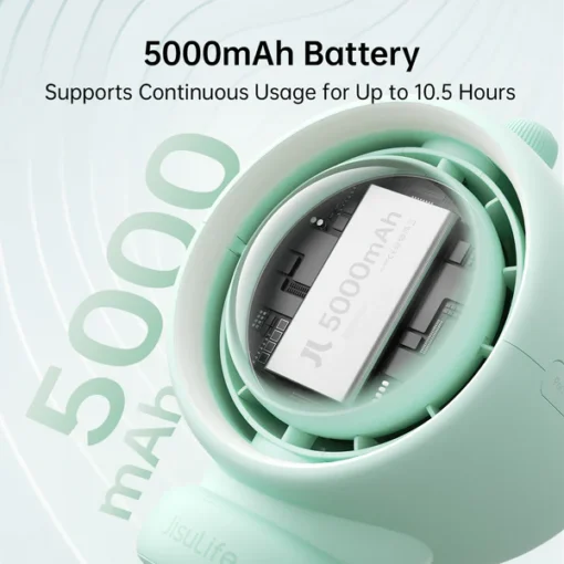 Quạt xe đẩy cho bé JisuLife Life 2 chân bạch tuộc, pin 4000mAh, 11.5 giờ