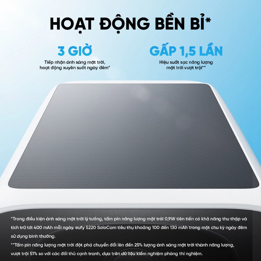 Camera ngoài trời Eufy SoloCam S220 Camera ngoài trời SoloCam S220 - Hình ảnh 7