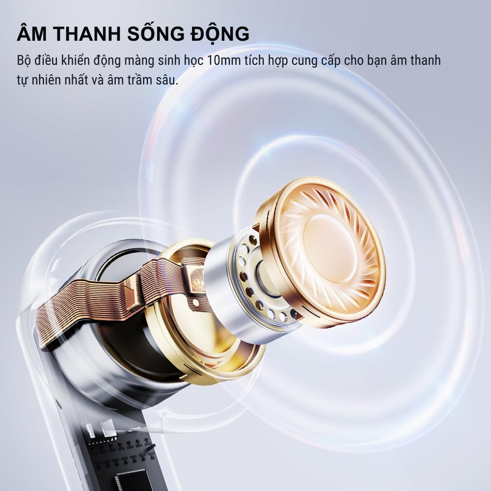 Tai nghe True Wireless QCY MeloBuds Neo, LED Hiển Thị Pin, Bluetooth 5.3, 24H Playtime, 68ms Low Latency -