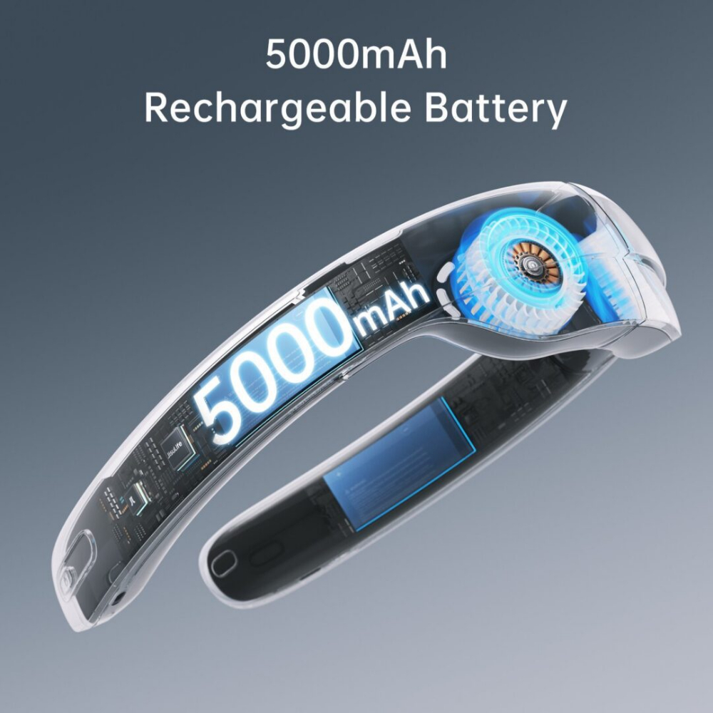 Quạt mini đeo cổ Jisulife NeckFan Pro 1, làm mát 360, pin 5.000mAh, 100 mức gió, màn LED hiển thị - Định nghĩa lại trải nghiệm làm mát cá nhân với <strong>quạt mini đeo cổ Jisulife NeckFan Pro 1</strong>. Đây không chỉ là một chiếc quạt, mà là một thiết bị công nghệ đỉnh cao giúp bạn làm chủ cơn gió. Với khả năng điều chỉnh 100 mức gió độc đáo qua núm vặn vô cực và màn hình LED hiển thị thông minh, bạn có thể cá nhân hóa chính xác luồng gió theo ý muốn. Công nghệ làm mát 360° bao trùm toàn bộ vùng cổ, mang lại cảm giác sảng khoái tức thì. Viên pin "khủng" 5.000mAh đảm bảo hoạt động bền bỉ suốt cả ngày. <strong>Quạt mini đeo cổ Jisulife NeckFan Pro 1</strong> là sự kết hợp hoàn hảo giữa hiệu năng, công nghệ và thiết kế thời thượng.
