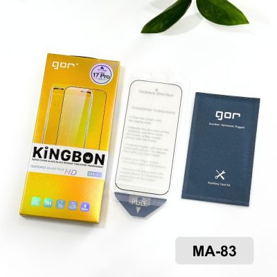 Kính Cường Lực Gor MA-83 Cho iPhone 17 Pro Max - Siêu Nét, Cảm Ứng Mượt Mà, Hạn Chế Vân Tay, Chống Va Đập Gor MA-83