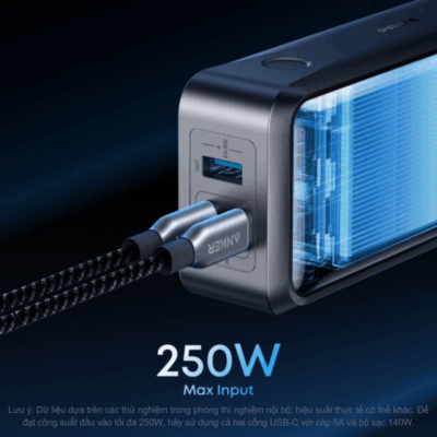 Pin Dự Phòng Anker Prime 26000mAh 300W Siêu Nhanh – Anker Prime A110A Chính Hãng Pin Dự Phòng Anker Prime 26000mAh 300W Siêu Nhanh – Anker Prime A110A Chính Hãng - Đánh thức mọi tiềm năng thiết bị của bạn với <strong>Anker Prime A110A</strong> – biểu tượng mới của sức mạnh và công nghệ sạc nhanh. Với dung lượng khổng lồ 26.000mAh và tổng công suất đầu ra đột phá lên tới 300W, sản phẩm này được thiết kế để sạc siêu tốc cho mọi dòng Laptop hiệu năng cao, MacBook Pro và các thiết bị di động mới nhất. <strong>Anker Prime A110A</strong> sở hữu màn hình kỹ thuật số thông minh, hiển thị chi tiết thông số sạc theo thời gian thực và tích hợp kết nối ứng dụng qua Bluetooth để quản lý pin dễ dàng. Được trang bị hệ thống an toàn ActiveShield 2.0 tiên tiến, <strong>Anker Prime A110A</strong> chính là trạm năng lượng di động tối thượng, đảm bảo bạn luôn sẵn sàng cho mọi thử thách công việc và giải trí dù ở bất cứ đâu.