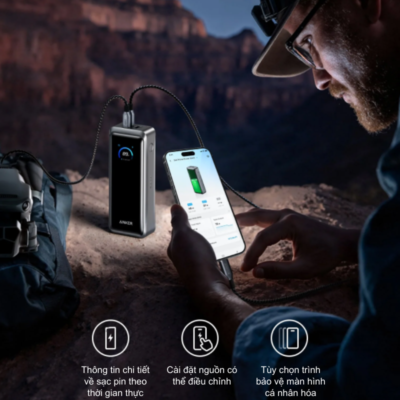 Pin Dự Phòng Anker Prime 26000mAh 300W Siêu Nhanh – Anker Prime A110A Chính Hãng Pin Dự Phòng Anker Prime 26000mAh 300W Siêu Nhanh – Anker Prime A110A Chính Hãng - Hình ảnh 5