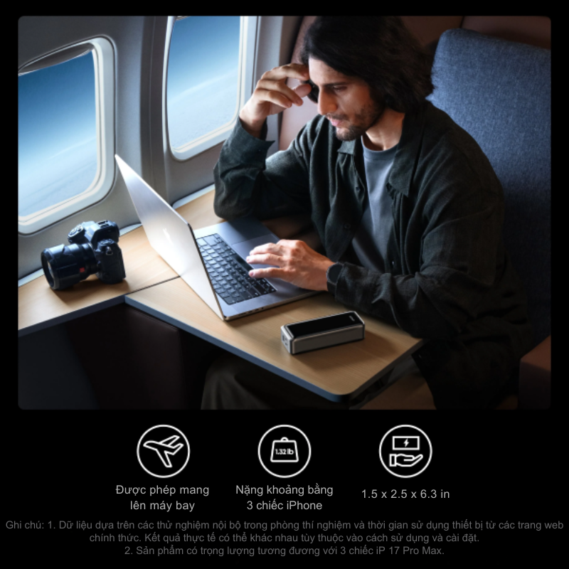 Pin Dự Phòng Anker Prime 26000mAh 300W Siêu Nhanh – Anker Prime A110A Chính Hãng Pin Dự Phòng Anker Prime 26000mAh 300W Siêu Nhanh – Anker Prime A110A Chính Hãng - Hình ảnh 6