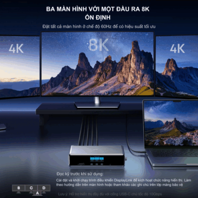 Đế Sạc Anker Prime 14-in-1 160W Docking Station – Anker Prime A83B3 Chính Hãng Đế Sạc Anker Prime 14-in-1 160W Docking Station – Anker Prime A83B3 Chính Hãng - Biến không gian làm việc của bạn thành trạm chỉ huy chuyên nghiệp với <strong>Anker Prime A83B3</strong>, chiếc Docking Station 14-trong-1 đỉnh cao của công nghệ kết nối. Không chỉ mở rộng cổng kết nối, <strong>Anker Prime A83B3</strong> còn là nguồn năng lượng mạnh mẽ với tổng công suất 160W, cho phép sạc laptop lên đến 100W và sạc nhanh đồng thời cho điện thoại. Sản phẩm hỗ trợ xuất hình ảnh đa màn hình 4K sắc nét, truyền dữ liệu siêu tốc 10Gbps và kết nối Ethernet ổn định. Với thiết kế dựng đứng tinh tế giúp tiết kiệm diện tích và tích hợp màn hình hiển thị trạng thái thông minh, <strong>Anker Prime A83B3</strong> là giải pháp "All-in-One" hoàn hảo cho Macbook và Laptop Windows, giúp nâng tầm hiệu suất công việc của bạn lên mức tối đa.