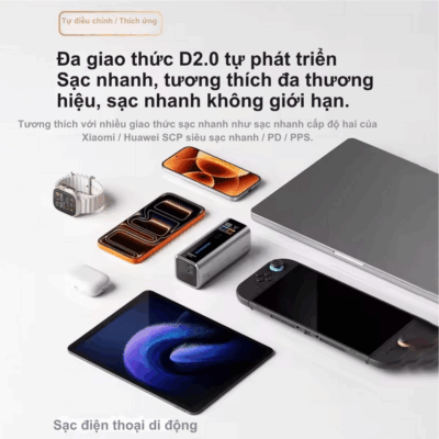 Pin Dự Phòng CukTech 10 Dual-Fusion - BA652U 67W GaN Charger & 90W 9000mAh - Sạc Nhanh, Đa Năng - Đừng bỏ lỡ Pin dự phòng <strong>CukTech 10 Dual-Fusion</strong> - giải pháp năng lượng di động tối ưu dành cho bạn! Thiết bị đột phá này tích hợp bộ sạc GaN 67W và sạc dự phòng 9000mAh mạnh mẽ, mang đến khả năng sạc siêu nhanh và tiện lợi mọi lúc mọi nơi. Với thiết kế nhỏ gọn, <strong>CukTech 10 Dual-Fusion</strong> là người bạn đồng hành lý tưởng cho mọi chuyến đi, đảm bảo các thiết bị của bạn luôn đầy năng lượng. Trải nghiệm sự kết hợp hoàn hảo giữa công nghệ sạc tiên tiến và dung lượng pin ấn tượng, giúp bạn luôn kết nối và làm việc hiệu quả.