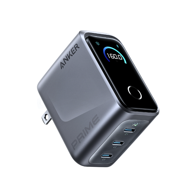 Củ sạc Anker Prime A2687 (160W, 3 Cổng, Màn hình thông minh) – Sạc nhanh đỉnh cao Củ sạc Anker Prime A2687 (160W, 3 Cổng, Màn hình thông minh) – Sạc nhanh đỉnh cao