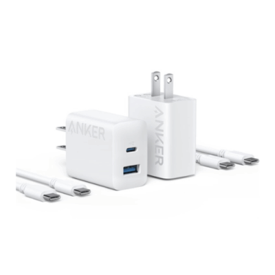 Bộ Củ Sạc B2348 Anker 20W 2 Cổng (1C1A) Kèm Cáp Type-C Dài 1.5m - (PowerIQ™ 3.0, ActiveShield™, MultiProtect™)