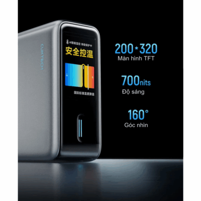 Củ Sạc Nhanh CukTech 10 Ultra GaN 120W Super Charger (AD1204U) Củ Sạc Nhanh CukTech 10 Ultra GaN 120W Super Charger (AD1204U) - <strong>CukTech 10 Ultra GaN 120W Super Charger</strong> là củ sạc nhanh đỉnh cao, kết hợp công nghệ GaN tiên tiến và công suất 120W mạnh mẽ trong một thiết kế cực kỳ nhỏ gọn. Với nhiều cổng sạc thông minh (thường là USB-C và USB-A), <strong>CukTech 10 Ultra GaN 120W Super Charger</strong> có khả năng sạc siêu tốc cho laptop, máy tính bảng, điện thoại và các thiết bị khác đồng thời. Công nghệ GaN giúp củ sạc hoạt động mát mẻ, hiệu quả và bền bỉ. Đây là giải pháp năng lượng tối ưu cho mọi người dùng công nghệ, từ dân văn phòng đến game thủ, cần một củ sạc mạnh mẽ và tiện lợi. Trải nghiệm tương lai của sạc nhanh với <strong>CukTech 10 Ultra GaN 120W Super Charger.</strong>