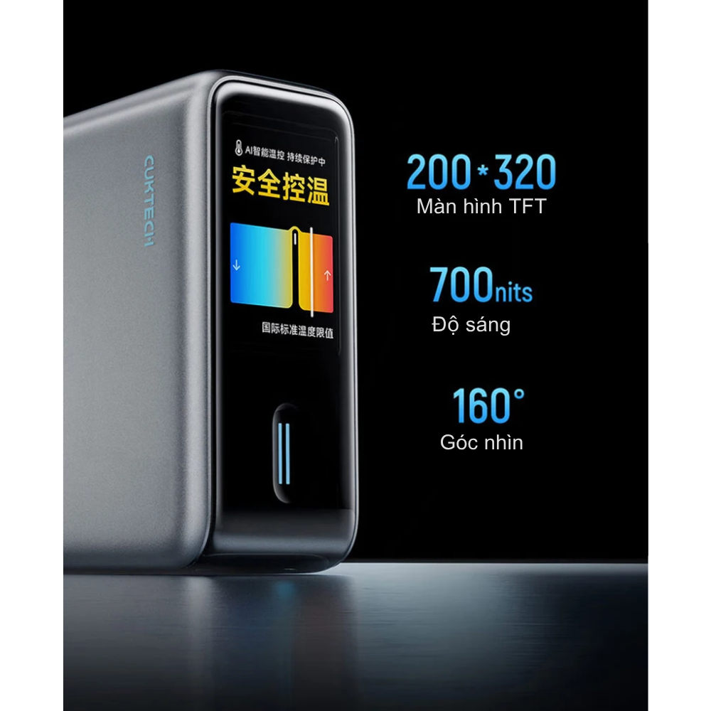 Củ Sạc Nhanh CukTech 10 Ultra GaN 120W Super Charger (AD1204U) Củ Sạc Nhanh CukTech 10 Ultra GaN 120W Super Charger (AD1204U) - Hình ảnh 9