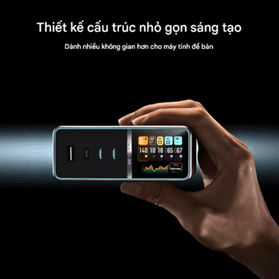 Trạm Sạc CukTech 30 Ultra 300W GaN Desktop Charger (TA3005U) Trạm Sạc CukTech 30 Ultra 300W GaN Desktop Charger (TA3005U) - <strong>CukTech 30 Ultra 300W GaN Desktop Charger</strong> là trạm sạc để bàn mạnh mẽ, trang bị công nghệ GaN tiên tiến, cung cấp tổng công suất lên đến 300W. Với nhiều cổng USB-C và USB-A, <strong>CukTech 30 Ultra 300W GaN Desktop Charger</strong> có thể sạc đồng thời nhiều thiết bị từ laptop, máy tính bảng đến điện thoại và phụ kiện một cách nhanh chóng, hiệu quả. Thiết kế nhỏ gọn, tiết kiệm không gian và tích hợp các công nghệ bảo vệ an toàn, <strong>CukTech 30 Ultra 300W GaN Desktop Charger</strong> là giải pháp năng lượng tối ưu cho bàn làm việc hoặc gia đình. Nâng cấp trải nghiệm sạc của bạn với <strong>CukTech 30 Ultra 300W GaN Desktop Charger</strong>!