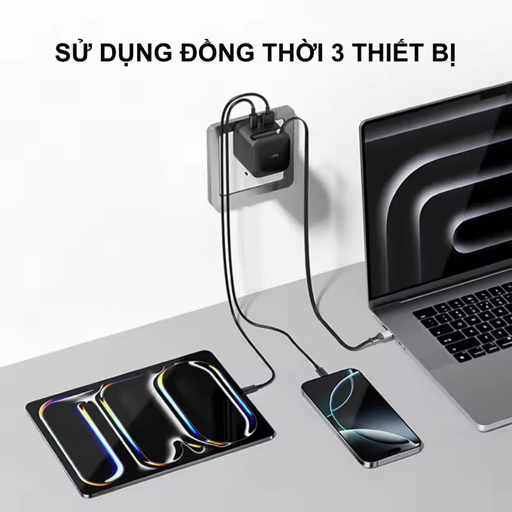 Củ Sạc Nhanh CukTech 67W GaN Charger (AD653W) Củ Sạc Nhanh CukTech 67W GaN Charger (AD653W) - Hình ảnh 6