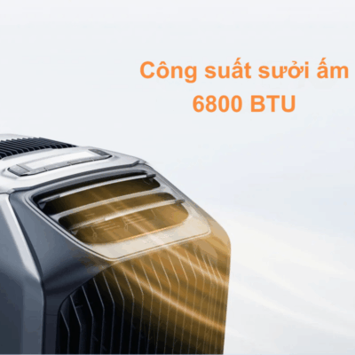 Điều hòa di động EcoFlow WAVE 3 (Kèm Pin) – Giải pháp làm mát & sưởi ấm êm ái, hiệu quả Điều hòa di động EcoFlow WAVE 3 (Kèm Pin) – Giải pháp làm mát & sưởi ấm êm ái, hiệu quả - Giới thiệu <strong>EcoFlow WAVE 3</strong> (Kèm Pin), hệ thống điều hòa di động 2 trong 1 mạnh mẽ, mang đến khả năng làm mát 4000 BTU và sưởi ấm 8000 BTU, đáp ứng mọi nhu cầu thời tiết. Với thiết kế nhỏ gọn và trọng lượng nhẹ hơn 30% so với thế hệ trước, <strong>EcoFlow WAVE 3</strong> lý tưởng cho việc cắm trại, sử dụng trong RV, xe tải hoặc tại nhà. Đặc biệt, <strong>EcoFlow WAVE 3</strong> hoạt động siêu êm chỉ 44 dB, đảm bảo giấc ngủ ngon. Tích hợp pin rời 1008Wh đi kèm cho thời gian hoạt động kéo dài, đây là giải pháp khí hậu cá nhân hoàn hảo, luôn giữ cho bạn thoải mái mọi lúc, mọi nơi. <hr />