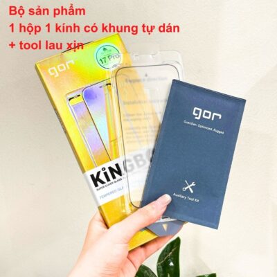 Kính Cường Lực Gor MA-83 Cho iPhone 17 Pro Max - Siêu Nét, Cảm Ứng Mượt Mà, Hạn Chế Vân Tay, Chống Va Đập - Nâng cấp khả năng bảo vệ cho dế yêu của bạn với <strong>Kính cường lực Gor MA-83</strong> – sự lựa chọn hoàn hảo cho màn hình hiển thị sắc nét chuẩn Retina. Được chế tác từ thủy tinh cao cấp, <strong>Gor MA-83</strong> mang lại độ trong suốt gần như tuyệt đối, giúp giữ nguyên 100% chất lượng màu sắc và ánh sáng của màn hình iPhone 17 Pro Max. Điểm đặc biệt của <strong>Gor MA-83</strong> nằm ở lớp phủ Nano công nghệ mới, mang lại cảm giác vuốt chạm trơn tru, mượt mà như màn hình gốc, đồng thời hạn chế bám vân tay và mồ hôi dầu hiệu quả. Với độ cứng 9H bền bỉ, sản phẩm là lớp lá chắn vững chắc bảo vệ điện thoại khỏi trầy xước và va đập trong quá trình sử dụng hàng ngày.