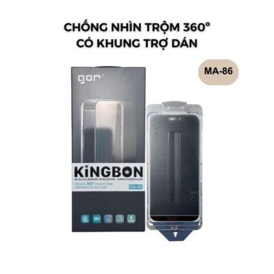 Kính Cường Lực Chống Nhìn Trộm Gor MA-86 Không Viền Đen – Kèm Khung Trợ Dán, Bảo Mật 360 Độ, Siêu Mượt Kính Cường Lực Chống Nhìn Trộm Gor MA-86 Không Viền Đen – Kèm Khung Trợ Dán, Bảo Mật 360 Độ, Siêu Mượt - Bảo vệ quyền riêng tư tuyệt đối tại nơi công cộng với <strong>Kính cường lực Gor MA-86</strong> – dòng sản phẩm chống nhìn trộm cao cấp thế hệ mới. Khác biệt hoàn toàn với các loại kính privacy thông thường, <strong>Gor MA-86</strong> sở hữu thiết kế <strong>không viền đen</strong>, giúp giữ nguyên vẻ đẹp nguyên bản và không che khuất bất kỳ điểm ảnh nào trên màn hình hiển thị. Bộ sản phẩm <strong>Gor MA-86</strong> đi kèm khung trợ dán (Tool dán) thông minh, giúp bạn tự dán tại nhà dễ dàng, chuẩn xác 100% chỉ trong vài thao tác. Với độ cứng 9H siêu bền bỉ và lớp phủ Nano mượt mà, <strong>Gor MA-86</strong> không chỉ ngăn chặn những ánh mắt tò mò xung quanh mà còn mang lại trải nghiệm vuốt chạm trơn tru như màn hình zin.