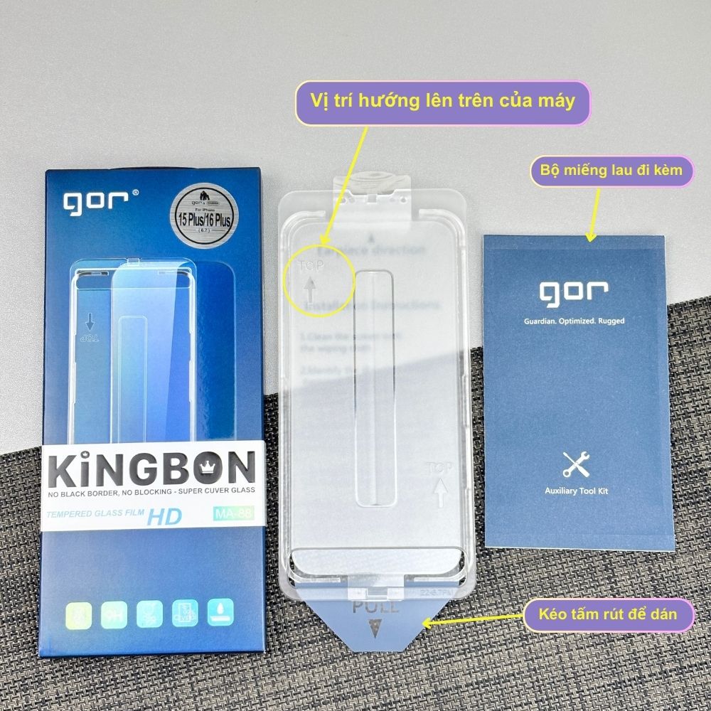 Kính Cường Lực Gor MA-88 Không Viền Đen Trong Suốt - Kèm Khung Trợ Dán, Hạn Chế Vân Tay, Siêu Mỏng Kính Cường Lực Gor MA-88 Không Viền Đen Trong Suốt - Kèm Khung Trợ Dán, Hạn Chế Vân Tay, Siêu Mỏng - Hình ảnh 2