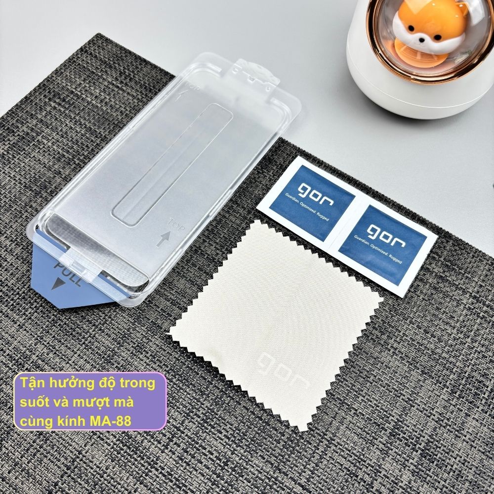 Kính Cường Lực Gor MA-88 Không Viền Đen Trong Suốt - Kèm Khung Trợ Dán, Hạn Chế Vân Tay, Siêu Mỏng Kính Cường Lực Gor MA-88 Không Viền Đen Trong Suốt - Kèm Khung Trợ Dán, Hạn Chế Vân Tay, Siêu Mỏng - Hình ảnh 9