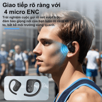 Tai nghe Bluetooth thể thao Havit OWS915 – Âm thanh mở an toàn, thoải mái cho mọi vận động Tai nghe Bluetooth thể thao Havit OWS915 – Âm thanh mở an toàn, thoải mái cho mọi vận động - Nâng cao trải nghiệm tập luyện của bạn với Tai nghe Bluetooth thể thao <strong>Havit OWS915</strong>. Sử dụng công nghệ âm thanh mở (Open-Ear), <strong>Havit OWS915</strong> cho phép bạn thưởng thức âm nhạc yêu thích mà vẫn hoàn toàn nhận biết được môi trường xung quanh, đảm bảo an toàn tuyệt đối khi hoạt động ngoài trời. Với thiết kế móc tai công thái học siêu nhẹ, kết nối Bluetooth 5.3 ổn định và khả năng chống nước IPX5, <strong>Havit OWS915</strong> là người bạn đồng hành hoàn hảo cho các vận động viên và người yêu thể thao. Tận hưởng âm thanh chất lượng, sự thoải mái vượt trội và độ bền bỉ trong mọi điều kiện.
