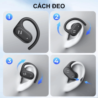 Tai nghe Bluetooth thể thao Havit OWS915 – Âm thanh mở an toàn, thoải mái cho mọi vận động Tai nghe Bluetooth thể thao Havit OWS915 – Âm thanh mở an toàn, thoải mái cho mọi vận động - Nâng cao trải nghiệm tập luyện của bạn với Tai nghe Bluetooth thể thao <strong>Havit OWS915</strong>. Sử dụng công nghệ âm thanh mở (Open-Ear), <strong>Havit OWS915</strong> cho phép bạn thưởng thức âm nhạc yêu thích mà vẫn hoàn toàn nhận biết được môi trường xung quanh, đảm bảo an toàn tuyệt đối khi hoạt động ngoài trời. Với thiết kế móc tai công thái học siêu nhẹ, kết nối Bluetooth 5.3 ổn định và khả năng chống nước IPX5, <strong>Havit OWS915</strong> là người bạn đồng hành hoàn hảo cho các vận động viên và người yêu thể thao. Tận hưởng âm thanh chất lượng, sự thoải mái vượt trội và độ bền bỉ trong mọi điều kiện.