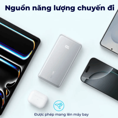 Pin Dự Phòng Anker Zolo 22.5W 10000mAh (Built-In USB-C) - Sạc Nhanh, Tiện Lợi (A110D) Pin Dự Phòng Anker Zolo 22.5W 10000mAh (Built-In USB-C) - Sạc Nhanh, Tiện Lợi (A110D) - Sạc nhanh mọi lúc mọi nơi với Pin Dự Phòng <strong>Anker Zolo</strong> 22.5W 10000mAh A110D tích hợp cáp USB-C tiện lợi. Dung lượng lớn 10000mAh đảm bảo thiết bị của bạn luôn tràn đầy năng lượng, từ điện thoại, máy tính bảng đến các phụ kiện nhỏ khác. Công nghệ sạc nhanh 22.5W giúp rút ngắn thời gian chờ đợi. Thiết kế nhỏ gọn, dễ dàng mang theo, <strong>Anker Zolo</strong> A110D là người bạn đồng hành lý tưởng cho mọi chuyến đi và cuộc sống bận rộn. Trải nghiệm sự tiện ích và hiệu suất vượt trội của <strong>Anker Zolo</strong> ngay hôm nay!