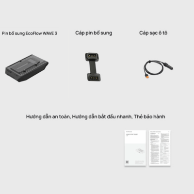 Pin phụ EcoFlow WAVE 3 Add-on Battery – Tăng cường thời gian làm mát cho EcoFlow WAVE 3 Pin phụ EcoFlow WAVE 3 Add-on Battery – Tăng cường thời gian làm mát cho EcoFlow WAVE 3 - Pin phụ bổ sung <strong>EcoFlow WAVE 3</strong> Add-on Battery là phụ kiện không thể thiếu để tối ưu hóa hiệu suất của máy điều hòa di động EcoFlow WAVE 3. Với dung lượng pin mạnh mẽ, sản phẩm này giúp kéo dài đáng kể thời gian hoạt động của thiết bị, cho phép bạn tận hưởng không khí mát mẻ trong thời gian dài hơn khi cắm trại, dã ngoại hoặc làm việc ngoài trời. Thiết kế tích hợp liền mạch với <strong>EcoFlow WAVE 3</strong>, dễ dàng lắp đặt và sử dụng. Đừng để nguồn điện giới hạn trải nghiệm của bạn, hãy trang bị Pin phụ <strong>EcoFlow WAVE 3</strong> Add-on Battery ngay hôm nay!