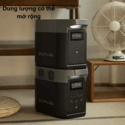 Pin phụ EcoFlow DELTA 2 Max (E2000) 2048Wh – Mở rộng dung lượng cho EcoFlow DELTA 2 Max Pin phụ EcoFlow DELTA 2 Max (E2000) 2048Wh – Mở rộng dung lượng cho EcoFlow DELTA 2 Max - Nâng cấp dung lượng lưu trữ năng lượng của bạn với Pin phụ <strong>EcoFlow DELTA 2</strong> Max (E2000) 2048Wh. Được thiết kế để tích hợp liền mạch với trạm sạc EcoFlow DELTA 2 Max, pin phụ này nhân đôi dung lượng khả dụng, giúp bạn có đủ năng lượng cho mọi thiết bị trong thời gian dài hơn. Với 2048Wh bổ sung, bạn có thể tự tin cấp nguồn cho các thiết bị gia dụng, công cụ hoặc duy trì hoạt động trong những chuyến đi dài ngày mà không lo hết pin. Pin phụ <strong>EcoFlow DELTA 2</strong> Max (E2000) là giải pháp hoàn hảo để mở rộng khả năng của hệ thống <strong>EcoFlow DELTA 2</strong> của bạn.
