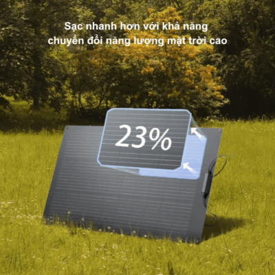 Tấm pin năng lượng mặt trời EcoFlow 100W – Mạnh Mẽ, Gọn Nhẹ Cho Năng Lượng Mọi Nơi Tấm pin năng lượng mặt trời EcoFlow 100W – Mạnh Mẽ, Gọn Nhẹ Cho Năng Lượng Mọi Nơi - Tận hưởng nguồn năng lượng sạch không giới hạn với <strong>Tấm pin năng lượng mặt trời EcoFlow 100W</strong>. Được thiết kế tối ưu cho tính di động và hiệu suất, tấm pin này là người bạn đồng hành lý tưởng cho mọi chuyến cắm trại, dã ngoại, hoặc là giải pháp dự phòng đáng tin cậy tại nhà. Với khả năng gập gọn tiện lợi và trọng lượng nhẹ, bạn có thể dễ dàng mang theo <strong>Tấm pin năng lượng mặt trời EcoFlow</strong> và lắp đặt nhanh chóng. Công nghệ tế bào đơn tinh thể đảm bảo hiệu suất chuyển đổi cao, giúp sạc đầy các trạm điện di động EcoFlow và thiết bị của bạn một cách nhanh chóng và hiệu quả. Chọn <strong>Tấm pin năng lượng mặt trời EcoFlow 100W</strong> để trải nghiệm sự tự do năng lượng.