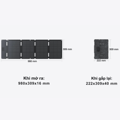 Tấm pin năng lượng mặt trời EcoFlow 45W – Siêu Nhỏ Gọn, Sạc Nhanh Mọi Lúc Mọi Nơi Tấm pin năng lượng mặt trời EcoFlow 45W – Siêu Nhỏ Gọn, Sạc Nhanh Mọi Lúc Mọi Nơi - Tận hưởng nguồn năng lượng di động tối ưu với <strong>Tấm pin năng lượng mặt trời EcoFlow 45W</strong>. Thiết kế siêu nhỏ gọn và trọng lượng nhẹ giúp tấm pin này trở thành lựa chọn hoàn hảo cho những ai tìm kiếm giải pháp sạc tiện lợi khi di chuyển. Dù bạn đang đi bộ đường dài, cắm trại nhẹ nhàng hay cần sạc khẩn cấp, <strong>Tấm pin năng lượng mặt trời EcoFlow</strong> luôn sẵn sàng. Với khả năng gập gọn tiện lợi, dễ dàng bỏ vào ba lô, sản phẩm cung cấp nguồn điện sạch thông qua công nghệ tế bào đơn tinh thể hiệu quả. Đảm bảo sạc nhanh các thiết bị di động và bổ sung năng lượng cho các trạm điện EcoFlow nhỏ. Chọn <strong>Tấm pin năng lượng mặt trời EcoFlow 45W</strong> để luôn kết nối.