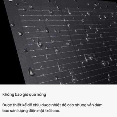 Tấm pin năng lượng mặt trời EcoFlow NextGen 220W - Đa Năng, Hiệu Suất Kép Vượt Trội Tấm pin năng lượng mặt trời EcoFlow NextGen 220W - Đa Năng, Hiệu Suất Kép Vượt Trội - <strong>EcoFlow NextGen 220W</strong> là tấm pin năng lượng mặt trời hai mặt (bifacial) đột phá, mang lại hiệu suất vượt trội bằng cách hấp thụ ánh sáng từ cả hai phía. Với công suất 220W mặt trước và thêm tới 155W mặt sau, <strong>EcoFlow NextGen 220W</strong> tối ưu hóa khả năng thu năng lượng. Thiết kế gấp gọn, chống chịu thời tiết IP68 và độ bền cao giúp sản phẩm này lý tưởng cho các chuyến đi dã ngoại, cắm trại, sử dụng cho xe RV hoặc như nguồn dự phòng đáng tin cậy. Dễ dàng thiết lập và tương thích hoàn hảo với hệ sinh thái EcoFlow, <strong>EcoFlow NextGen 220W</strong> là lựa chọn thông minh cho năng lượng di động hiệu quả.