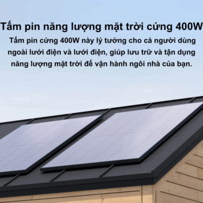 Tấm pin năng lượng mặt trời EcoFlow Rigid (400W Solar Panel) - Hiệu Suất Vượt Trội, Bền Bỉ Cho Mọi Công Trình Tấm pin năng lượng mặt trời EcoFlow Rigid (400W Solar Panel) - Hiệu Suất Vượt Trội, Bền Bỉ Cho Mọi Công Trình - <strong>EcoFlow Rigid</strong> 400W là tấm pin năng lượng mặt trời hiệu suất cao, được thiết kế để cung cấp nguồn điện ổn định và bền vững. Với công suất 400W, <strong>EcoFlow Rigid</strong> lý tưởng cho các hệ thống điện mặt trời trên mái nhà, xe RV, thuyền hoặc các công trình off-grid. Sản phẩm nổi bật với vật liệu cao cấp, khả năng chống chịu thời tiết khắc nghiệt và hiệu quả chuyển đổi quang điện ấn tượng. Dễ dàng lắp đặt và bảo trì, <strong>EcoFlow Rigid</strong> là lựa chọn hoàn hảo để giảm hóa đơn tiền điện và hướng tới lối sống xanh, bền vững.