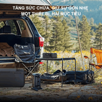 Trạm sạc dự phòng di động EcoFlow RIVER 3 Max (572Wh 600W) - Năng lượng tối ưu cho mọi hành trình Trạm sạc dự phòng di động EcoFlow RIVER 3 Max (572Wh 600W) - Năng lượng tối ưu cho mọi hành trình - <span class="ng-star-inserted">Trải nghiệm nguồn năng lượng di động vượt trội với Trạm sạc dự phòng di động EcoFlow RIVER 3 Max (572Wh 600W). Với dung lượng 572Wh và công suất đầu ra 600W (có thể tăng lên 1200W với X-Boost), thiết bị này là giải pháp lý tưởng để cấp nguồn cho hầu hết các thiết bị của bạn, từ điện thoại, laptop đến các thiết bị gia dụng nhỏ và công cụ điện. Khả năng sạc siêu nhanh X-Stream, thiết kế bền bỉ và di động, </span><strong class="ng-star-inserted"><span class="ng-star-inserted">EcoFlow River 3</span></strong><span class="ng-star-inserted"> Max đảm bảo bạn luôn có đủ năng lượng cho cắm trại, làm việc từ xa hay ứng phó khẩn cấp.</span>