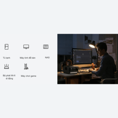 Trạm sạc dự phòng di động EcoFlow RIVER 3 Plus (286Wh 600W) - Năng lượng di động mạnh mẽ, tiện lợi Trạm sạc dự phòng di động EcoFlow RIVER 3 Plus (286Wh 600W) - Năng lượng di động mạnh mẽ, tiện lợi - Trạm sạc dự phòng di động EcoFlow RIVER 3 Plus (286Wh 600W) là giải pháp năng lượng nhỏ gọn nhưng mạnh mẽ, lý tưởng cho mọi chuyến phiêu lưu, cắm trại hay sử dụng hàng ngày. Với dung lượng 286Wh và công suất đầu ra 600W (có thể tăng lên 1200W với X-Boost), thiết bị này dễ dàng cấp nguồn cho điện thoại, laptop, quạt, đèn và nhiều thiết bị khác. Công nghệ sạc siêu nhanh X-Stream độc quyền, thiết kế bền bỉ và di động, <strong>EcoFlow River 3</strong> mang lại sự tiện lợi và an tâm tối đa, đảm bảo bạn luôn có đủ năng lượng mọi lúc mọi nơi.