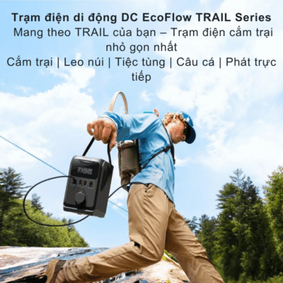 Trạm sạc di động EcoFlow Trail 300 DC (288Wh, 300W) – Năng lượng di động tối ưu cho chuyến đi Trạm sạc di động EcoFlow Trail 300 DC (288Wh, 300W) – Năng lượng di động tối ưu cho chuyến đi - Khám phá sự tự do năng lượng với <strong>Trạm sạc di động EcoFlow Trail 300 DC</strong>. Với dung lượng 288Wh và công suất 300W, thiết bị nhỏ gọn này là nguồn điện lý tưởng cho các chuyến cắm trại, dã ngoại, nhiếp ảnh ngoài trời và các hoạt động di động. <strong>EcoFlow Trail 300 DC</strong> cung cấp khả năng cấp nguồn cho nhiều thiết bị DC và USB cùng lúc, với công nghệ sạc nhanh, đảm bảo các thiết bị của bạn luôn sẵn sàng. Trải nghiệm sự tiện lợi, tin cậy và hiệu quả trong mọi cuộc phiêu lưu, mang lại nguồn điện đáng tin cậy khi bạn cần nhất.