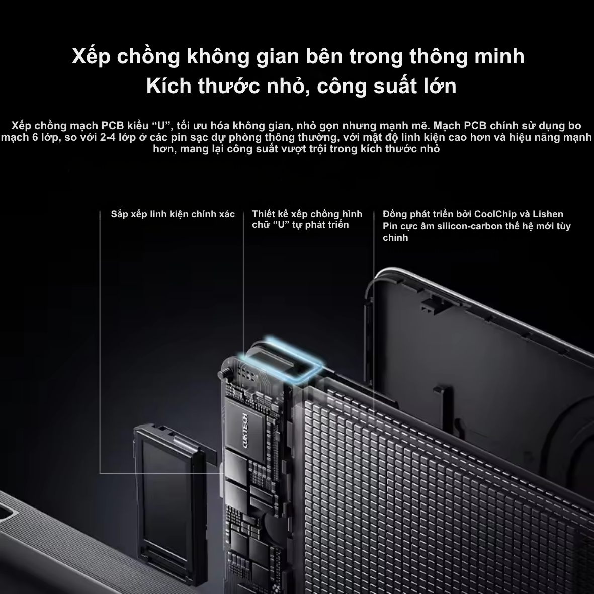 Sạc dự phòng Cuktech No.10 Super Magnetic Power Card - WPB100P 10000mAh 55W – Sạc không dây từ tính, siêu mỏng Sạc dự phòng Cuktech No.10 Super Magnetic Power Card - WPB100P 10000mAh 55W – Sạc không dây từ tính, siêu mỏng - Hình ảnh 4