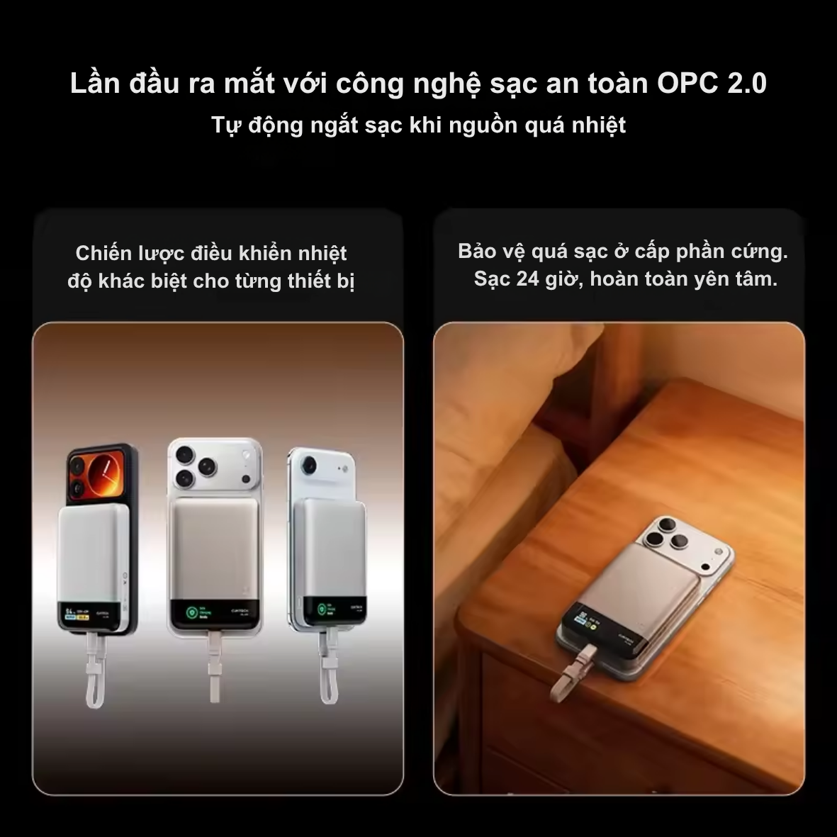 Sạc dự phòng Cuktech No.10 Super Magnetic Power Card - WPB100P 10000mAh 55W – Sạc không dây từ tính, siêu mỏng Sạc dự phòng Cuktech No.10 Super Magnetic Power Card - WPB100P 10000mAh 55W – Sạc không dây từ tính, siêu mỏng - Hình ảnh 2