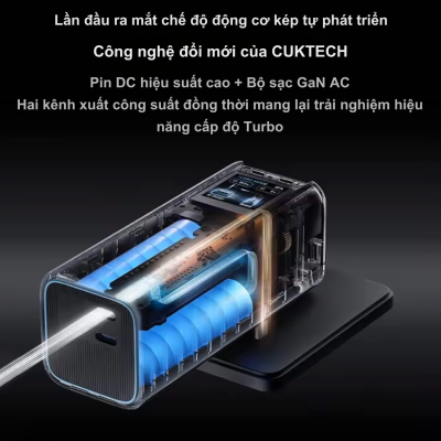 Pin Dự Phòng CukTech 10 Dual-Fusion - BA652U 67W GaN Charger & 90W 9000mAh - Sạc Nhanh, Đa Năng BA652U