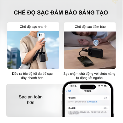Pin sạc dự phòng CukTech CP24 Power Bank 20.000mAh 44W (LPB200NL) CukTech CP24 Power Bank