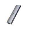 HUB Mở Rộng Đa Năng 7-in-2 MOKIN MOMUC2206 Cho MacBook – Thunderbolt 3 100W, HDMI 4K 60Hz, 3x USB 3.0, Khe Thẻ Nhớ SD/TF HUB Mở Rộng Đa Năng 7-in-2 MOKIN MOMUC2206 Cho MacBook – Thunderbolt 3 100W, HDMI 4K 60Hz, 3x USB 3.0, Khe Thẻ Nhớ SD/TF - <strong>HUB Mở Rộng Đa Năng 7-in-1 MOKIN MOUC0119</strong> là giải pháp kết nối toàn diện và mạnh mẽ dành cho laptop, máy tính bảng và các thiết bị hỗ trợ chuẩn Type-C hiện nay. Với mã model <strong>MOUC0119</strong>, sản phẩm tích hợp đầy đủ 7 cổng chuyển đổi thiết yếu bao gồm: cổng HDMI xuất hình 4K@60Hz sắc nét mượt mà, cổng sạc nhanh USB-C Power Delivery công suất lên tới 100W, cổng truyền dữ liệu Type-C Data 5Gbps, 2 cổng USB-A 3.0 tốc độ cao cùng khe đọc thẻ kép SD/MicroSD (TF). Được chế tác từ hợp kim nhôm Aluminum alloy màu xám sang trọng và hỗ trợ Plug & Play không cần cài đặt driver, <strong>MOUC0119</strong> mang lại trải nghiệm làm việc chuyên nghiệp, bền bỉ và tiện lợi mọi lúc mọi nơi. <div></div>