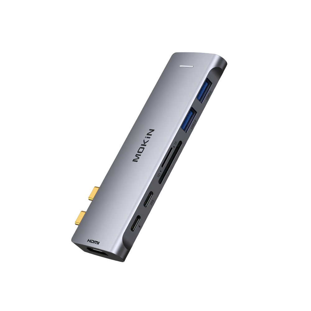 HUB Mở Rộng Đa Năng 7-in-2 MOKIN MOMUC2206 Cho MacBook – Thunderbolt 3 100W, HDMI 4K 60Hz, 3x USB 3.0, Khe Thẻ Nhớ SD/TF HUB Mở Rộng Đa Năng 7-in-2 MOKIN MOMUC2206 Cho MacBook – Thunderbolt 3 100W, HDMI 4K 60Hz, 3x USB 3.0, Khe Thẻ Nhớ SD/TF