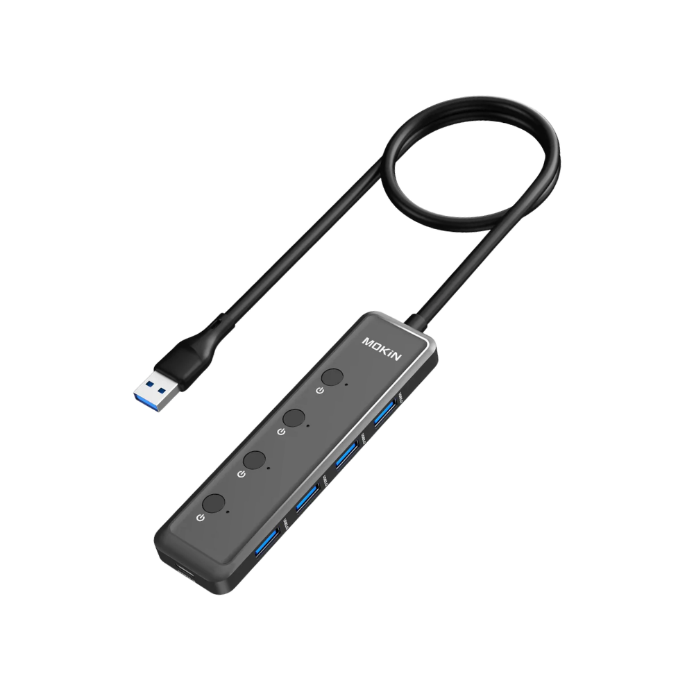 HUB Mở Rộng Đa Năng 5-in-1 MOKIN MOUC5708 - Hợp Kim Nhôm Cao Cấp, Tốc Độ 5Gbps HUB Mở Rộng Đa Năng 5-in-1 MOKIN MOUC5708 - Hợp Kim Nhôm Cao Cấp, Tốc Độ 5Gbps