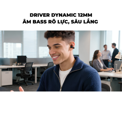 Tai nghe Bluetooth thể thao Anker Soundcore C50i - Open-Ear FlexiClip, Driver 12mm, LDAC, Bluetooth 6.0, IP55, Pin 28 giờ Tai nghe Bluetooth thể thao Anker Soundcore C50i - Open-Ear FlexiClip, Driver 12mm, LDAC, Bluetooth 6.0, IP55, Pin 28 giờ - <strong>C50i</strong> là tai nghe Bluetooth thể thao Anker Soundcore sở hữu thiết kế Open-Ear FlexiClip gọn nhẹ, trọng lượng chỉ khoảng 5,5g mỗi bên, mang lại cảm giác đeo thoải mái khi vận động hoặc sử dụng trong thời gian dài. C50i được trang bị driver Dynamic 12mm cho âm thanh rõ ràng, âm bass mạnh mẽ, hỗ trợ codec LDAC và Bluetooth 6.0 cho kết nối ổn định. Tai nghe có micro kép tích hợp AI, kháng bụi và nước chuẩn IP55, thời lượng pin lên đến 7 giờ cho tai nghe và 28 giờ khi kết hợp hộp sạc. C50i cũng hỗ trợ sạc nhanh qua USB-C, chỉ 10 phút sạc cho khoảng 2 giờ sử dụng