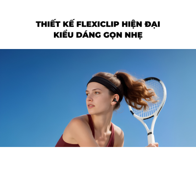 Tai nghe Bluetooth thể thao Anker Soundcore C50i - Open-Ear FlexiClip, Driver 12mm, LDAC, Bluetooth 6.0, IP55, Pin 28 giờ Tai nghe Bluetooth thể thao Anker Soundcore C50i - Open-Ear FlexiClip, Driver 12mm, LDAC, Bluetooth 6.0, IP55, Pin 28 giờ - <strong>C50i</strong> là tai nghe Bluetooth thể thao Anker Soundcore sở hữu thiết kế Open-Ear FlexiClip gọn nhẹ, trọng lượng chỉ khoảng 5,5g mỗi bên, mang lại cảm giác đeo thoải mái khi vận động hoặc sử dụng trong thời gian dài. C50i được trang bị driver Dynamic 12mm cho âm thanh rõ ràng, âm bass mạnh mẽ, hỗ trợ codec LDAC và Bluetooth 6.0 cho kết nối ổn định. Tai nghe có micro kép tích hợp AI, kháng bụi và nước chuẩn IP55, thời lượng pin lên đến 7 giờ cho tai nghe và 28 giờ khi kết hợp hộp sạc. C50i cũng hỗ trợ sạc nhanh qua USB-C, chỉ 10 phút sạc cho khoảng 2 giờ sử dụng