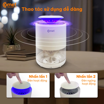 Đèn Diệt Côn Trùng Comet CM078 – Công Suất 3W, Diệt Muỗi Hiệu Quả, An Toàn Tuyệt Đối Đèn Diệt Côn Trùng Comet CM078 – Công Suất 3W, Diệt Muỗi Hiệu Quả, An Toàn Tuyệt Đối - Đèn diệt côn trùng <strong>CM078</strong> đến từ thương hiệu Comet là giải pháp bảo vệ sức khỏe gia đình một cách toàn diện và an toàn. Với thiết kế hiện đại, nhỏ gọn, sản phẩm <strong>CM078</strong> dễ dàng bố trí tại phòng ngủ, phòng khách hay nhà bếp để loại bỏ muỗi và các loại côn trùng gây hại. Đèn hoạt động dựa trên nguyên lý thu hút côn trùng bằng ánh sáng chuyên dụng và tiêu diệt chúng bằng lưới điện công suất 3W, đảm bảo không gây tiếng ồn lớn và cực kỳ tiết kiệm điện năng. Khác với các loại hóa chất xịt muỗi, <strong>CM078</strong> không phát ra mùi độc hại, an toàn tuyệt đối cho trẻ nhỏ và người cao tuổi. Sử dụng nguồn điện 220V phổ biến, đèn diệt côn trùng <strong>CM078</strong> chính là sự đầu tư thông minh để ngăn ngừa các bệnh truyền nhiễm như sốt xuất huyết hay Zika trong không gian sống của bạn.