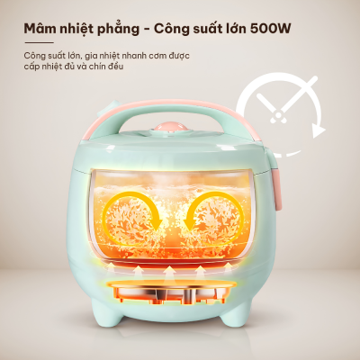 Nồi Cơm Điện Nắp Gài Comet CM8002 -Dung tích 1.2L, Công suất 500W - Chống Dính Đáy , Màu Xanh Bạc Hà Thời Trang Nồi Cơm Điện Nắp Gài Comet CM8002 -Dung tích 1.2L, Công suất 500W - Chống Dính Đáy , Màu Xanh Bạc Hà Thời Trang - Bạn đang tìm kiếm một chiếc nồi cơm điện nhỏ gọn, tiện lợi và tiết kiệm điện năng cho gia đình ít người hay người độc thân? Nồi cơm điện nắp gài Comet <strong>CM8002</strong> chính là sự lựa chọn hoàn hảo dành cho bạn. Sở hữu dung tích 1.2 lít cùng công suất 500W, sản phẩm giúp nấu cơm chín nhanh, đều và giữ trọn hương vị dẻo thơm. Điểm nhấn của <strong>CM8002</strong> nằm ở thiết kế lòng nồi hợp kim nhôm phủ chống dính đen đáy tổ ong cao cấp, kết hợp màu xanh bạc hà thanh lịch. Với cơ chế điều khiển công tắc gạt đơn giản, đèn chỉ thị thông minh và tính năng bảo vệ quá nhiệt an toàn, nồi cơm điện <strong>CM8002</strong> mang lại sự tiện nghi tối đa cho gian bếp nhà bạn.