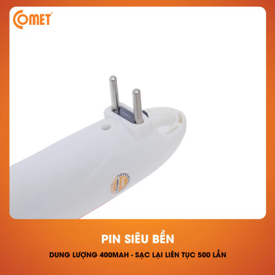 Đèn Pin Sạc Led Comet CRT453 - Công Suất 2W, Pin Lead-Acid 4V 400mAh, Nhỏ Gọn, Bền Bỉ Đèn Pin Sạc Led Comet CRT453 - Công Suất 2W, Pin Lead-Acid 4V 400mAh, Nhỏ Gọn, Bền Bỉ - Bạn đang tìm kiếm một chiếc đèn pin sạc nhỏ gọn, tiện lợi và đáng tin cậy để mang theo bên mình hoặc dự phòng khi mất điện? Đèn pin sạc led Comet <strong>CRT453</strong> chính là sự lựa chọn hoàn hảo dành cho bạn. Sở hữu công suất 2W chiếu sáng mạnh mẽ kết hợp viên pin Lead-Acid 4V 400mAh chất lượng cao, sản phẩm mang lại nguồn ánh sáng ổn định và an toàn. Điểm cộng của <strong>CRT453</strong> nằm ở thiết kế vô cùng nhỏ gọn với kích thước chỉ 5 x 18 x 5 (cm), dễ dàng cất giữ trong balo hay ngăn tủ. Hoạt động với điện áp 220V - 50Hz thông dụng, đèn pin là thiết bị thiết yếu giúp bạn luôn chủ động trong mọi tình huống tối tăm.